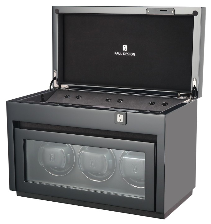 Bild von Uhrenbeweger Paul Design Gentlemen 3+5 Black Highgloss