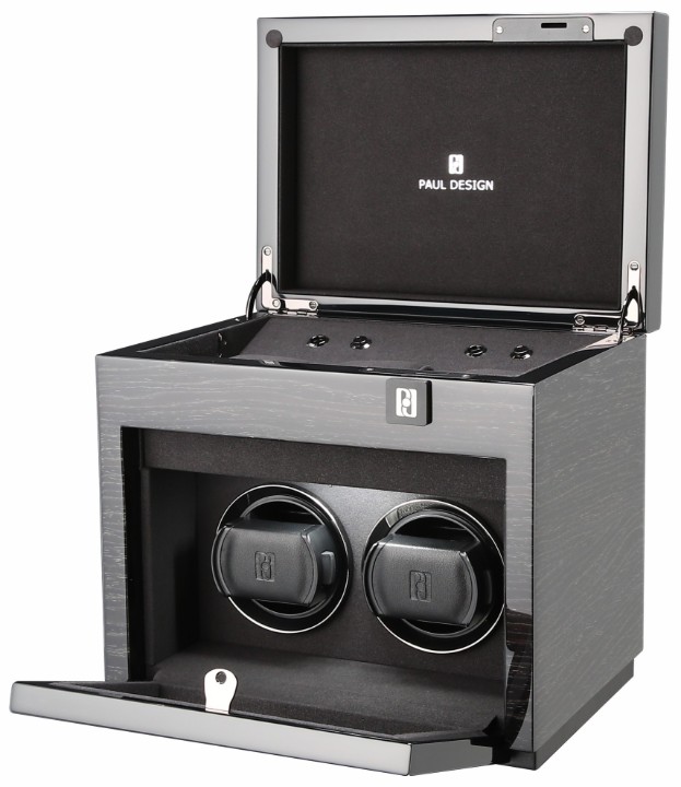 Bild von Uhrenbeweger Paul Design Gentlemen 2+3 Black Apricot
