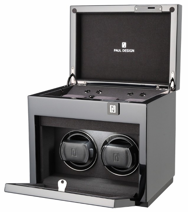 Bild von Uhrenbeweger Paul Design Gentlemen 2+3 Black Highgloss