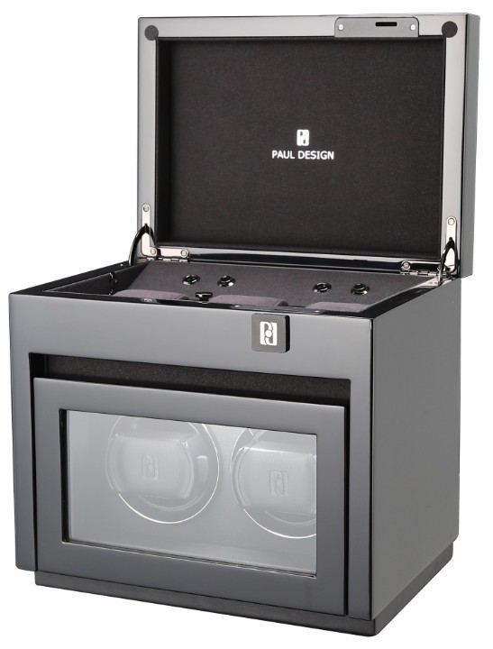 Bild von Uhrenbeweger Paul Design Gentlemen 2+3 Black Highgloss