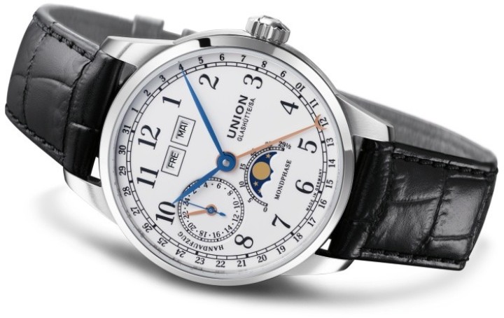 Bild von Union Glashütte 1893 Johannes Dürrstein Edition Moon Phase