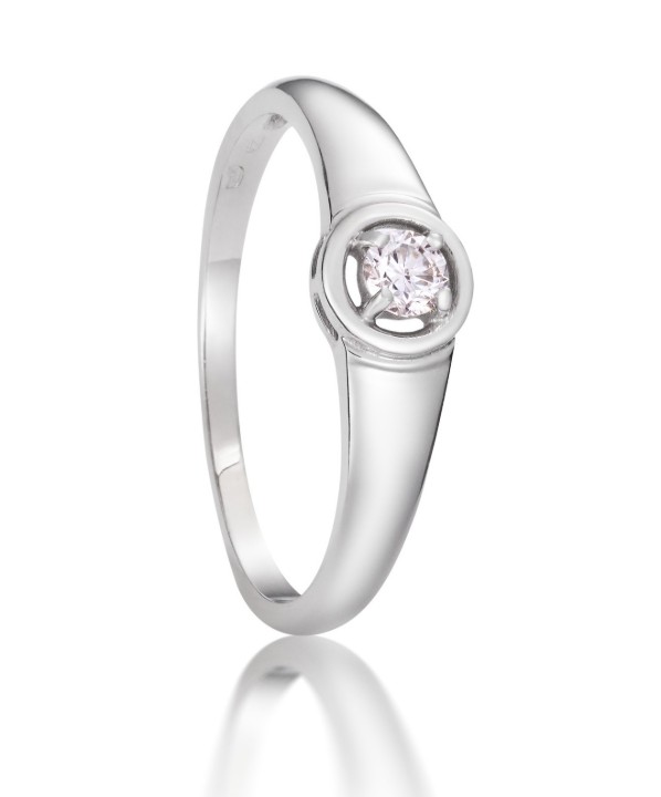 Bild von Verlobungsring LOEE aus Weißgold mit Diamant