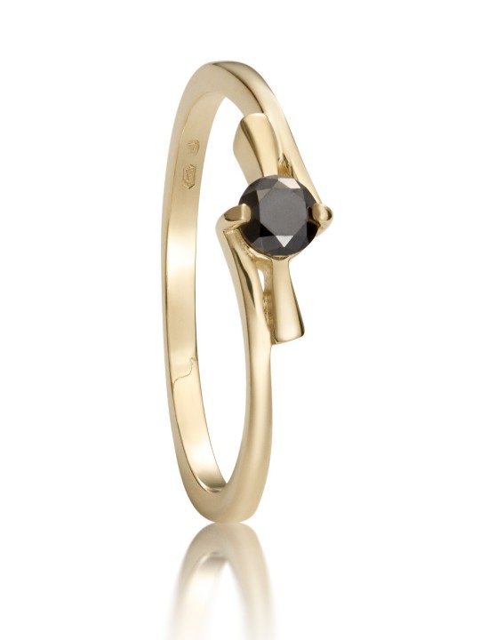 Bild von Verlobungsring LOEE Essence aus Gelbgold mit Diamant