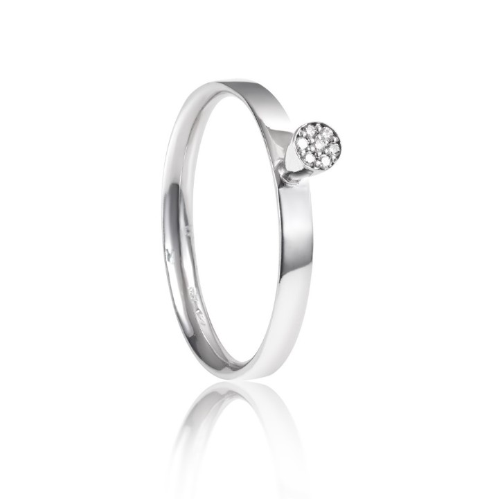 Bild von Ring LOEE aus Weißgold mit Diamanten