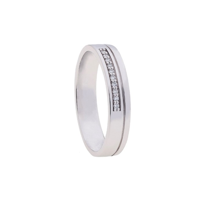 Bild von Ring LOEE aus Weißgold mit Diamanten