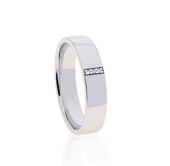 Bild von Ring LOEE aus Weißgold mit Diamanten