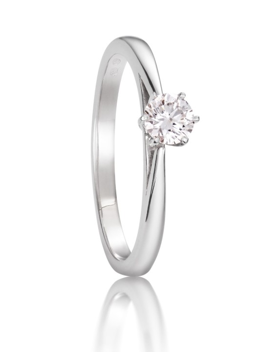 Bild von Verlobungsring LOEE aus Weißgold mit Diamant
