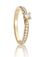 Produktdetails anzeigen - Verlobungsring LOEE aus Gelbgold mit Diamanten Bild von Verlobungsring LOEE aus Gelbgold mit Diamanten