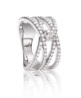 Bild von Ring LOEE aus Weißgold mit Diamanten