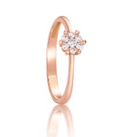 Produktdetails anzeigen - Verlobungsring LOEE Pure aus Roségold mit Diamanten Bild von Verlobungsring LOEE Pure aus Roségold mit Diamanten