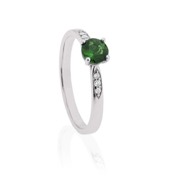 Bild von Ring LOEE Palette Diamonds aus Weißgold mit Diamanten und Multisaphir
