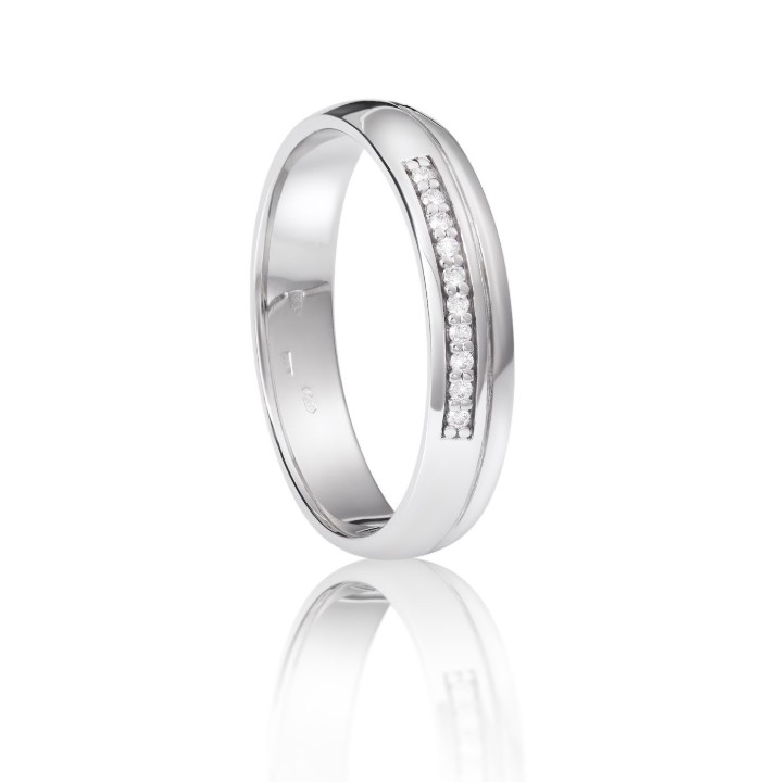 Bild von Ring LOEE aus Weißgold mit Diamanten