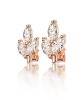 Bild von Ohrringe LOEE Gaia aus Roségold mit Diamanten