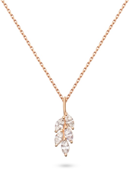 Bild von Anhänger LOEE Gaia aus Roségold mit Diamanten