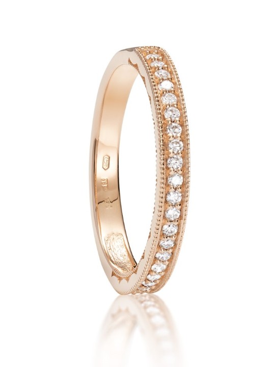 Bild von Ring LOEE aus Roségold mit Diamanten