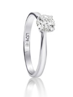 Produktdetails anzeigen - Verlobungsring LOEE aus Weißgold mit Diamant Bild von Verlobungsring LOEE aus Weißgold mit Diamant