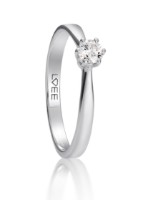 Produktdetails anzeigen - Verlobungsring LOEE aus Weißgold mit Diamant Bild von Verlobungsring LOEE aus Weißgold mit Diamant