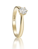 Produktdetails anzeigen - Verlobungsring LOEE aus Gelbgold mit Diamant Bild von Verlobungsring LOEE aus Gelbgold mit Diamant