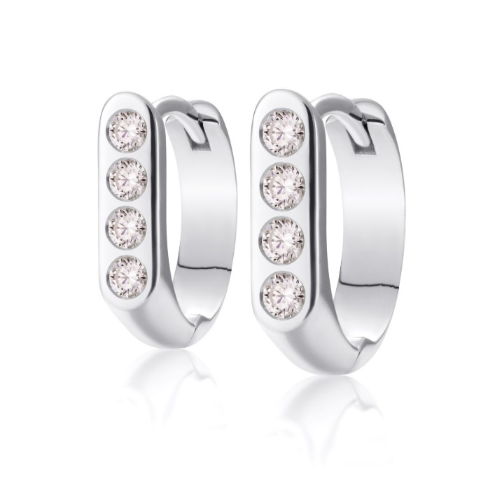 Bild von Ohrringe LOEE AVA aus Weißgold mit Diamanten
