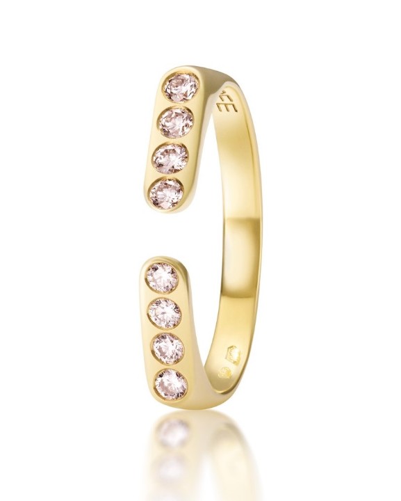 Bild von Ring LOEE AVA aus Gelbgold mit Diamanten