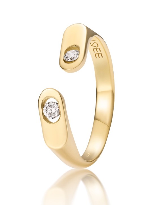 Bild von Ring LOEE AVA aus Gelbgold mit Diamanten