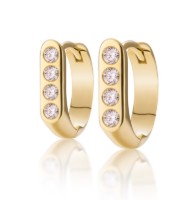 Produktdetails anzeigen - Ohrringe LOEE AVA aus Gelbgold mit Diamanten Bild von Ohrringe LOEE AVA aus Gelbgold mit Diamanten
