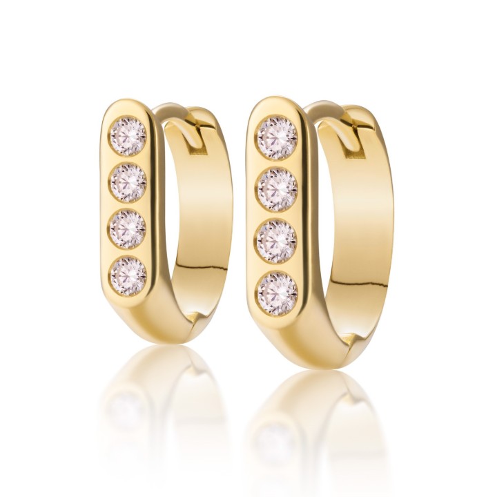 Bild von Ohrringe LOEE AVA aus Gelbgold mit Diamanten