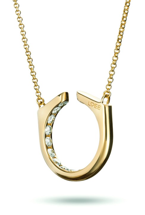 Bild von Halskette LOEE AVA aus Gelbgold mit Diamanten