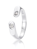 Produktdetails anzeigen - Ring LOEE AVA aus Weißgold mit Diamanten Bild von Ring LOEE AVA aus Weißgold mit Diamanten