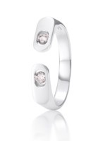 Produktdetails anzeigen - Ring LOEE AVA aus Weißgold mit Diamanten Bild von Ring LOEE AVA aus Weißgold mit Diamanten
