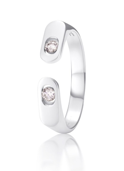 Bild von Ring LOEE AVA aus Weißgold mit Diamanten