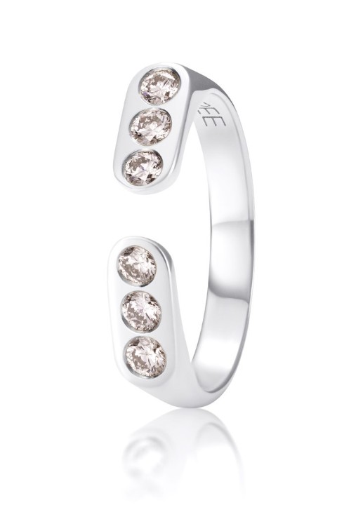 Bild von Ring LOEE AVA aus Weißgold mit Diamanten
