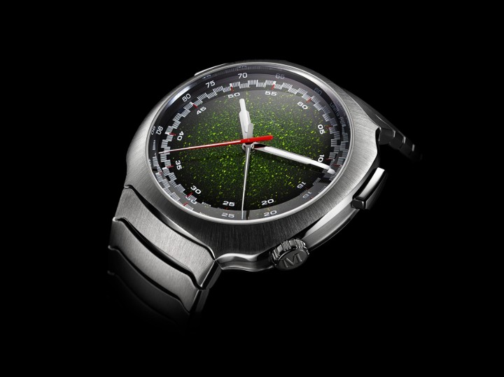 Bild von H. Moser & Cie Streamliner Flyback Chronograph Automatic Matrix Green Fumé