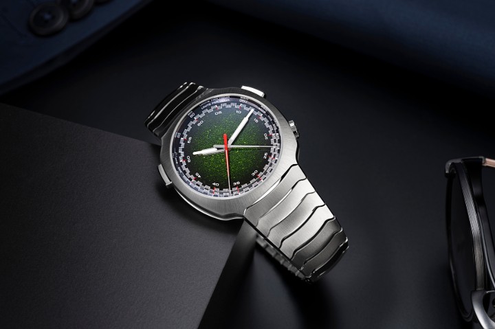 Bild von H. Moser & Cie Streamliner Flyback Chronograph Automatic Matrix Green Fumé
