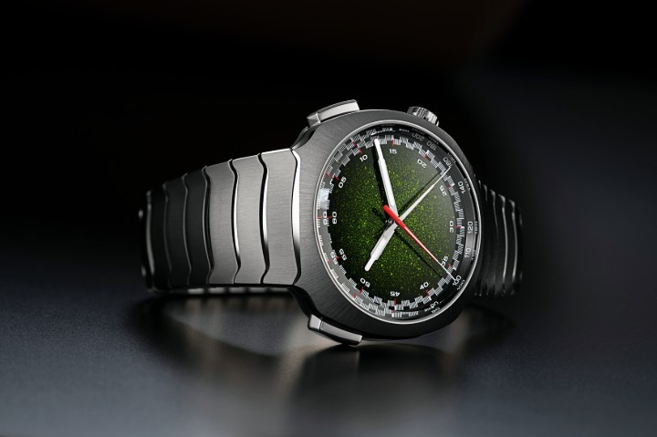 Bild von H. Moser & Cie Streamliner Flyback Chronograph Automatic Matrix Green Fumé