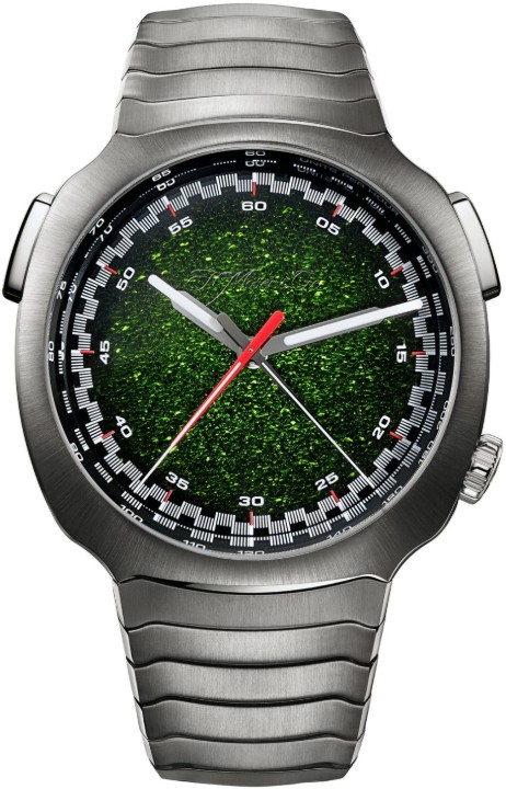 Bild von H. Moser & Cie Streamliner Flyback Chronograph Automatic Matrix Green Fumé