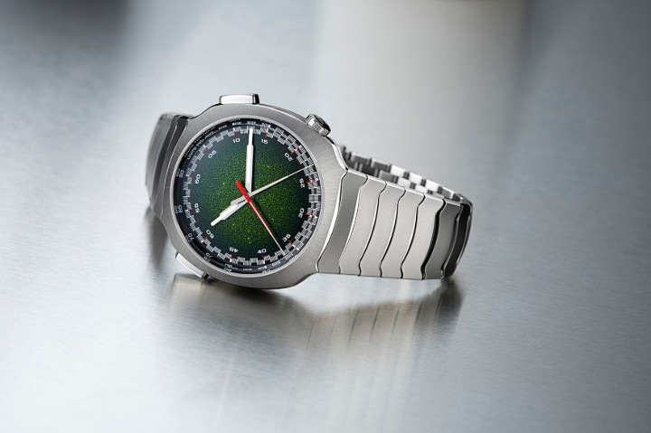 Bild von H. Moser & Cie Streamliner Flyback Chronograph Automatic Matrix Green Fumé