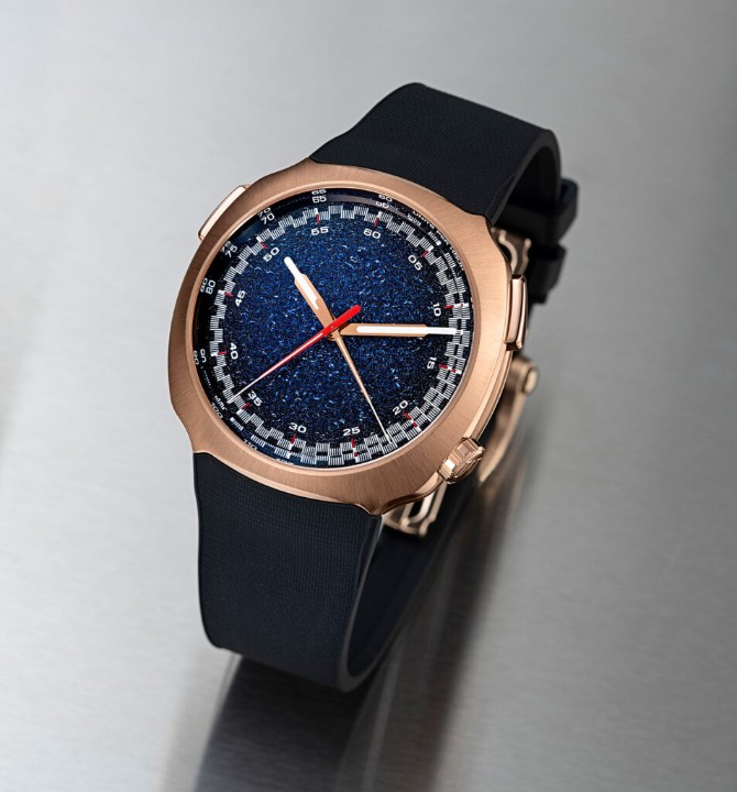 Bild von H. Moser & Cie Streamliner Flyback Chronograph Automatic Midnight Blue Fumé