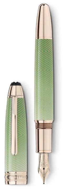 Bild von Füllfederhalter Montblanc Meisterstück Calligraphy Solitaire Celadon Dégradé