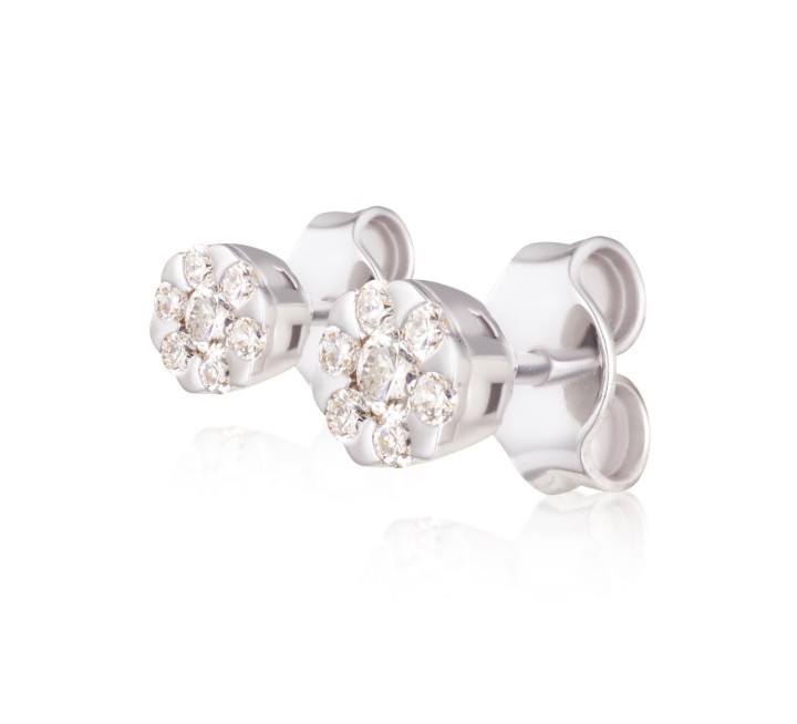 Bild von Ohrringe LOEE Pure aus Weißgold mit Diamanten