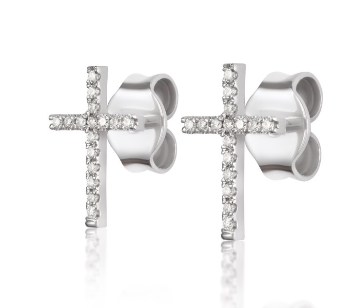 Bild von Ohrringe LOEE Pure aus Weißgold mit Diamanten