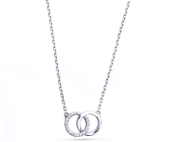 Bild von Halskette LOEE Pure aus Weißgold mit Diamanten