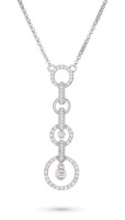 Bild von Halskette LOEE aus Weißgold mit Diamanten