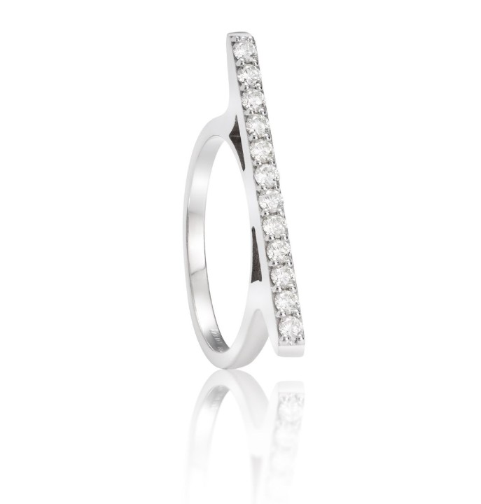Bild von Ring LOEE Pure aus Weißgold mit Diamanten
