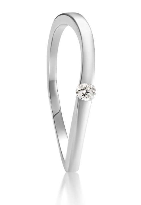 Bild von Ring LOEE Essence aus Weißgold mit Diamant
