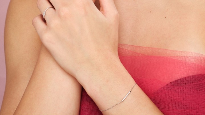 Bild von Armband LOEE Pure aus Weißgold mit Diamanten