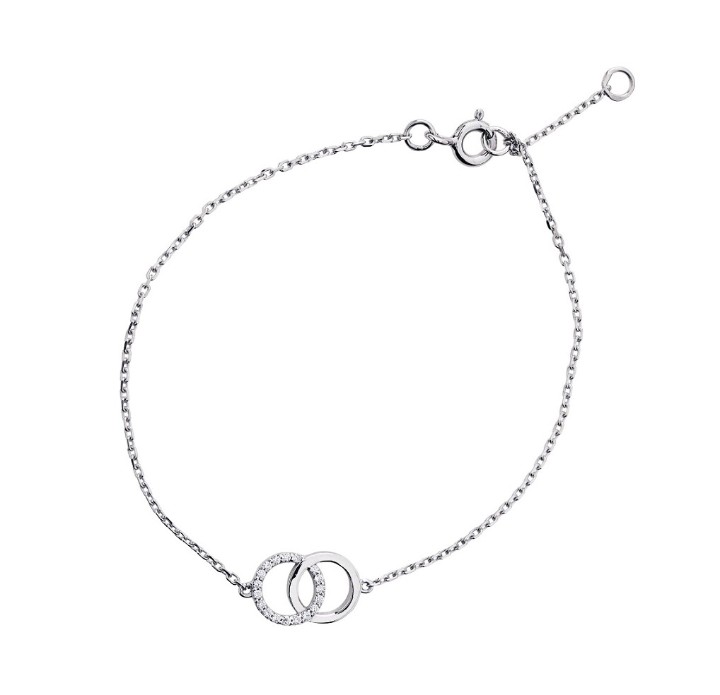Bild von Armband LOEE Pure aus Weißgold mit Diamanten