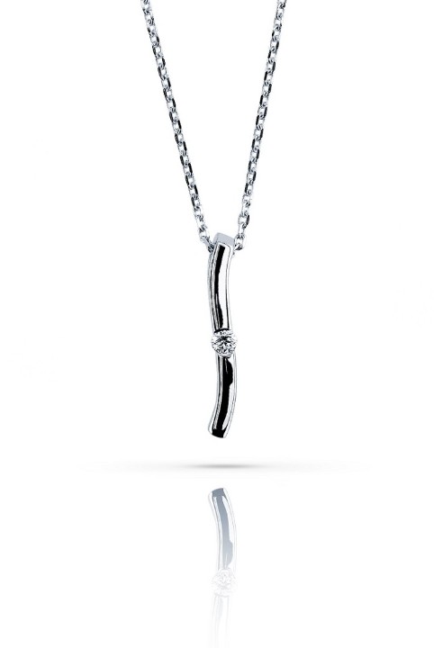 Bild von Anhänger LOEE Essence aus Weißgold mit Diamant