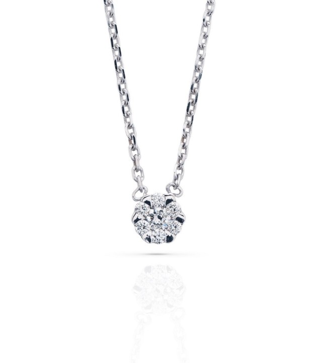 Bild von Halskette LOEE Pure aus Weißgold mit Diamanten