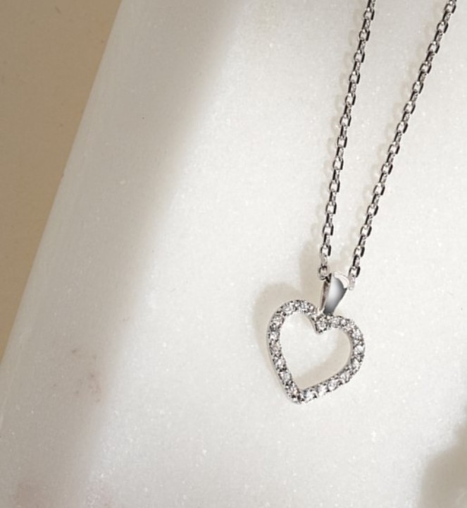 Bild von Anhänger LOEE Pure aus Weißgold mit Diamanten